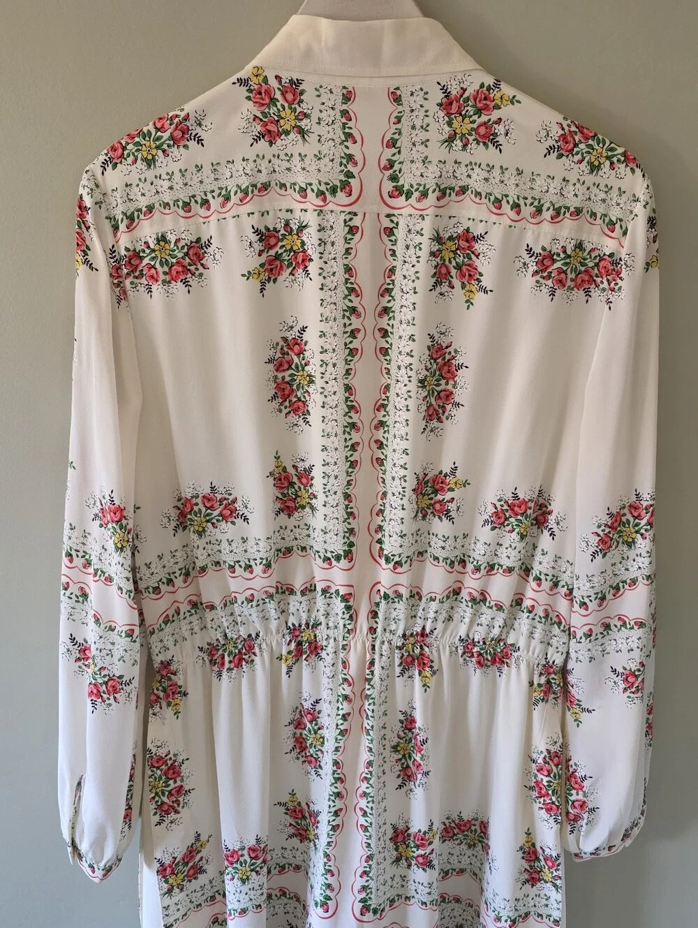 NWT Tory Burch 10 Quiet Luxury Cottagecore Dainty Romantic Cora Silk Dress
